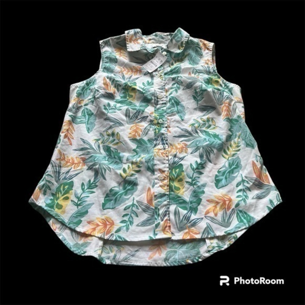 New J. Crew tropical button down shirt